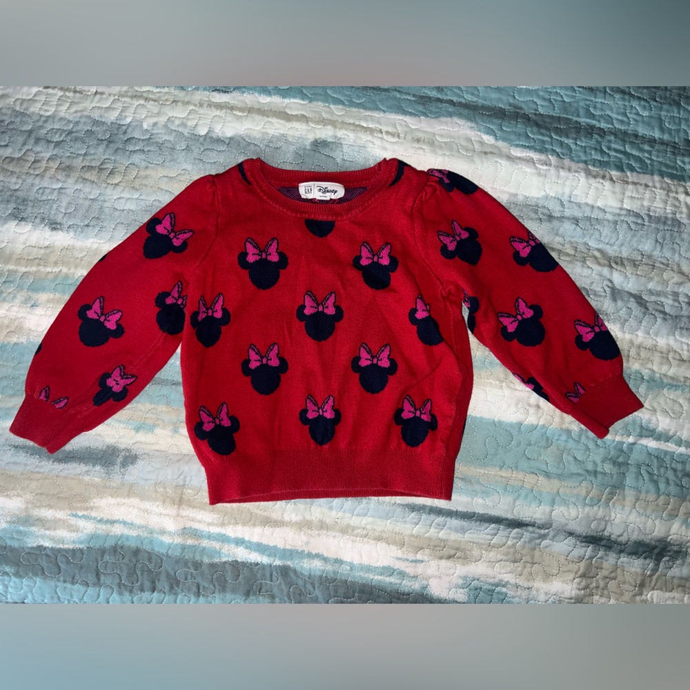 GAP Red Kids Sweater with Bow Design